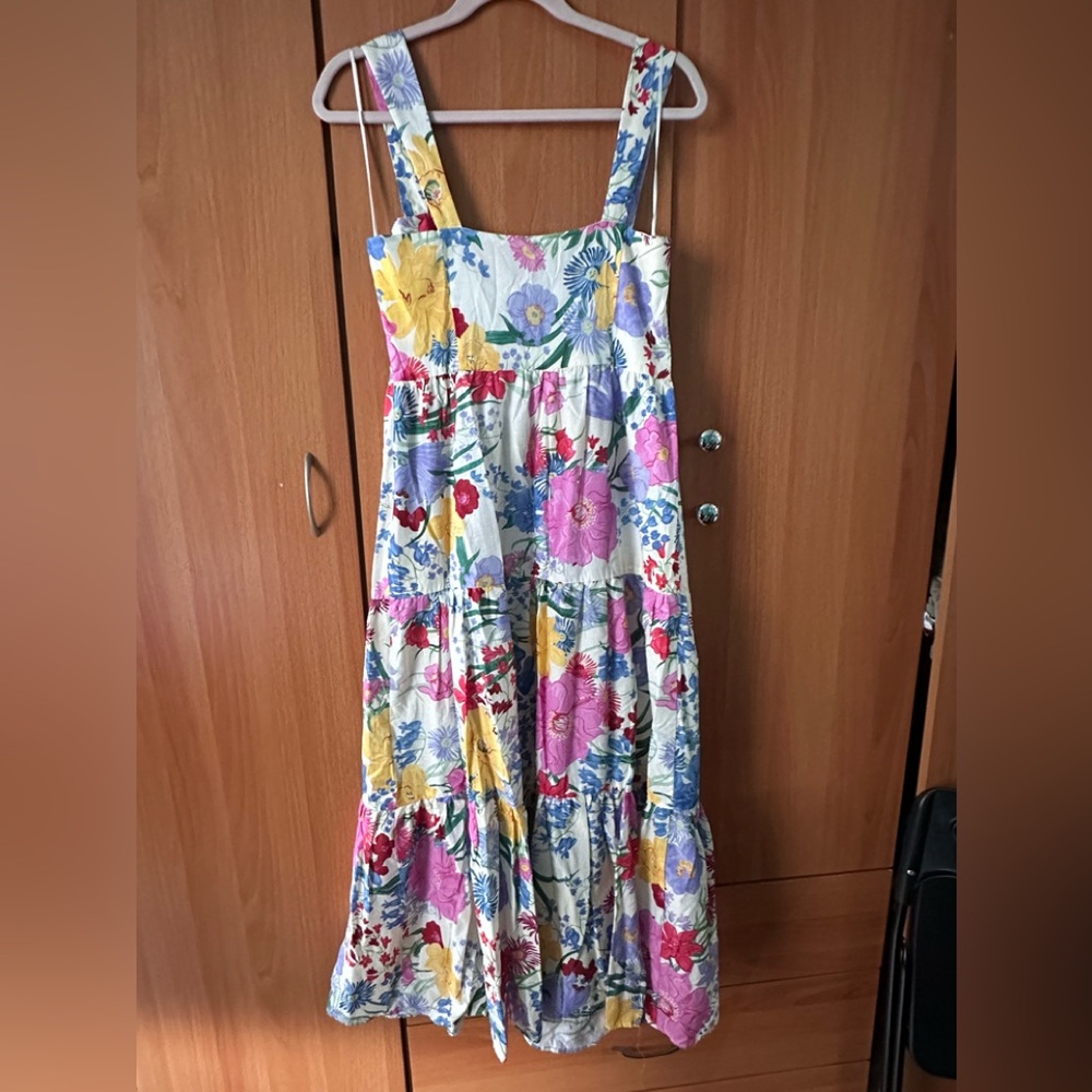 Zara Midi Floral dress size M - Picture 4 of 7